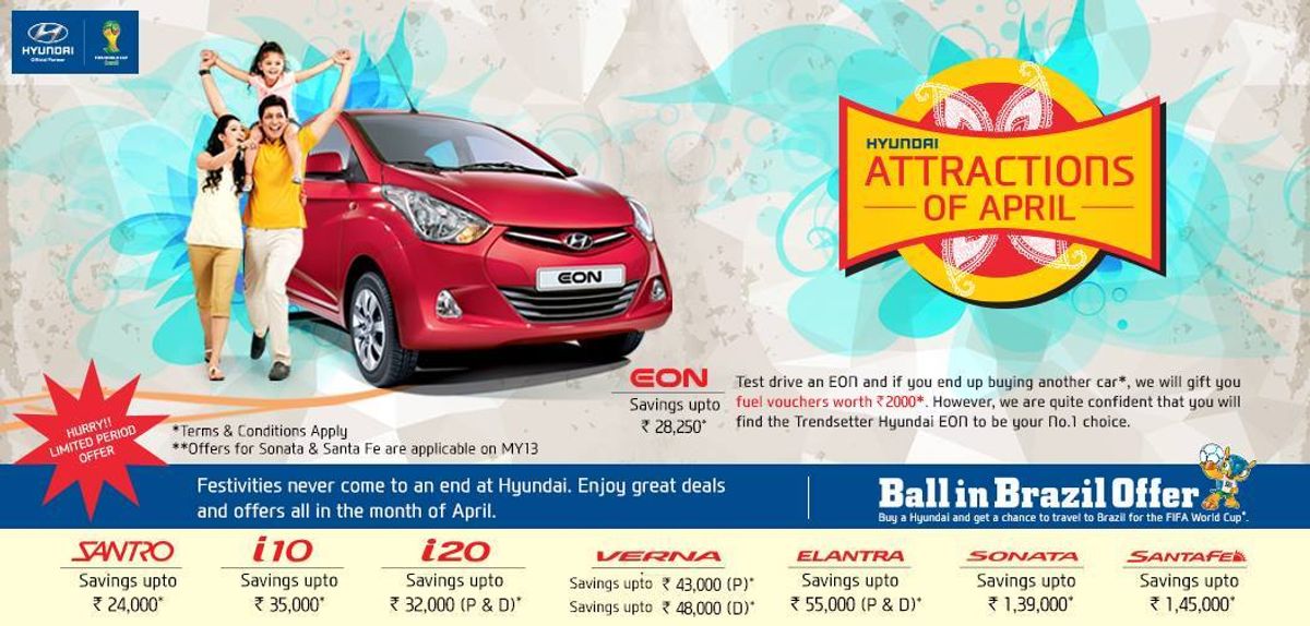 Hyundai offers discount across the entire line-up Hyundai offers discount across the entire line-up